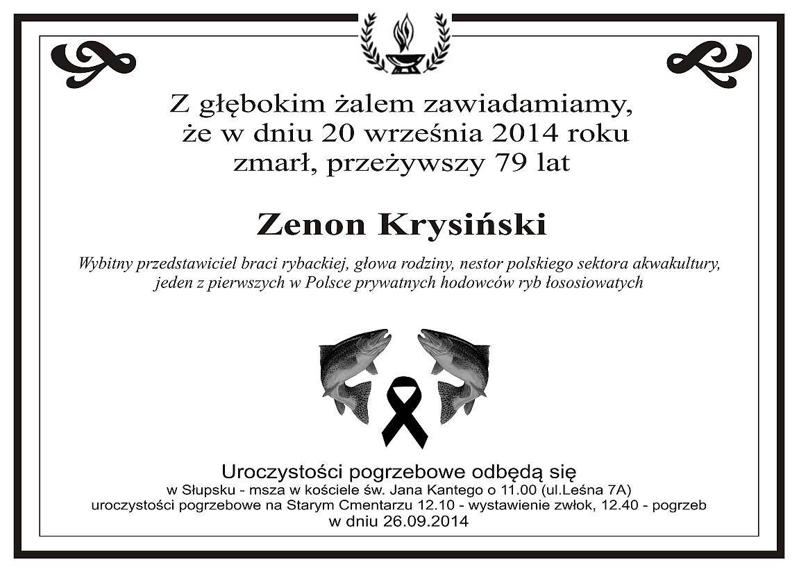 Grafika #0: Z przykrością zawiadamiamy o śmierci naszego kolegi...