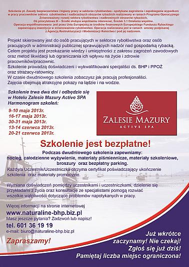 Grafika #1: Bezpłatne szkolenie BHP