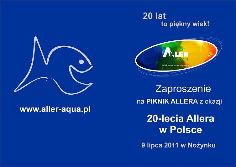 Grafika #0: Zapraszamy na XX lecie Aller Aqua